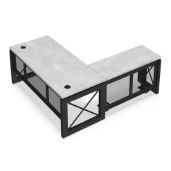 Urban L-Shaped Desk with Adjustable Height Left Return - 72