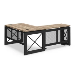 Urban L-Shaped Desk with Height Adjustable Standing Left Return - 60