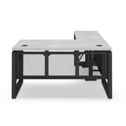 Urban L-Shaped Desk with Height Adjustable Standing Left Return - 60