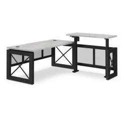 Urban L-Shaped Standing Desk with Height Adjustable Right Return -72