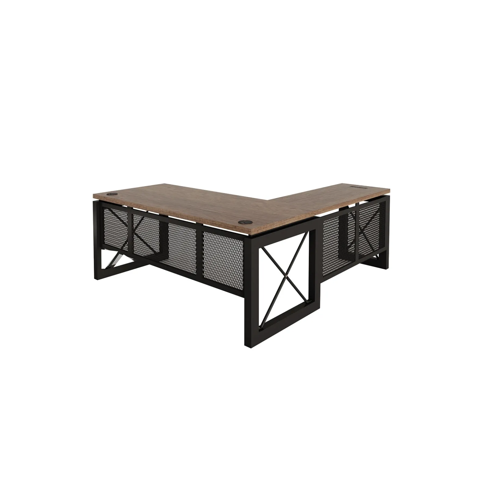 Urban Reversible L-Shaped Desk Set with File and Wardrobe
