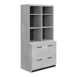 Urban Stacking Shelf w/ Lateral File - 72"H