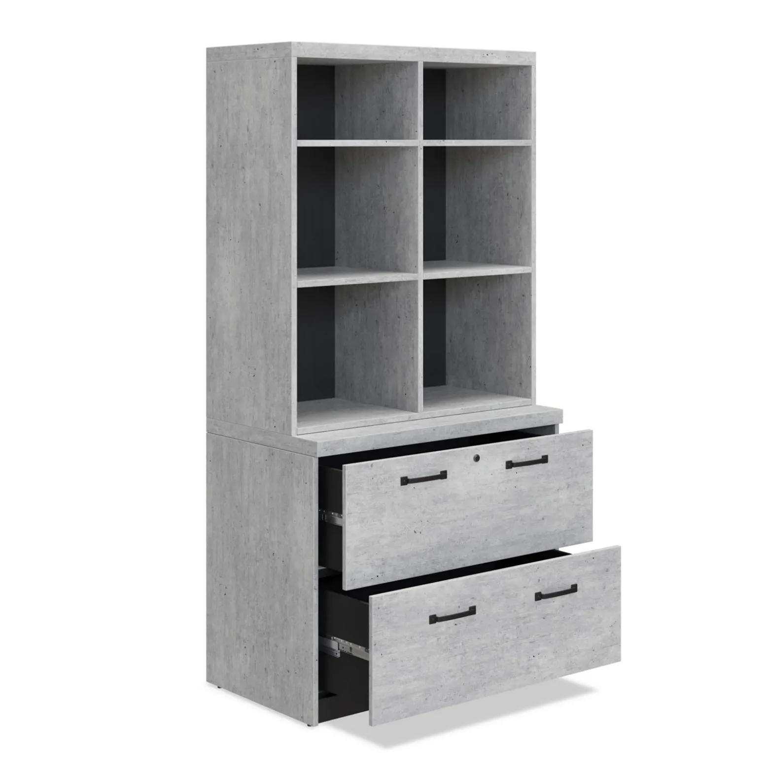 Urban Stacking Shelf w/ Lateral File - 72"H
