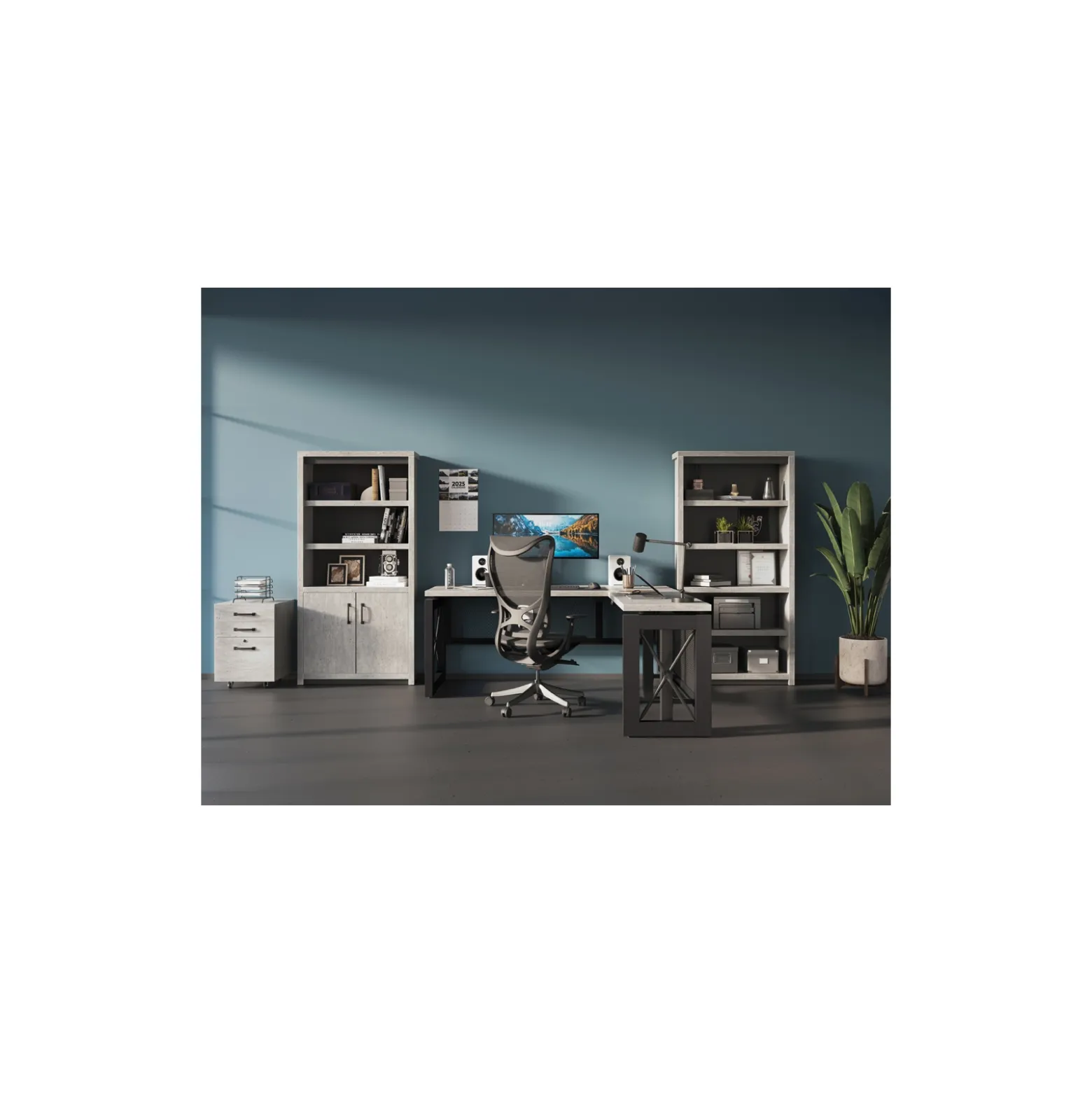 Urban Two Drawer Mobile File Pedestal - 18"W x 20"D