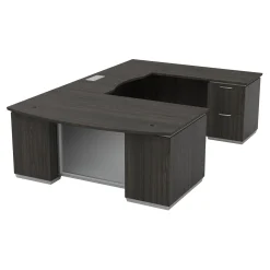 U-Shape Desk with Right Bridge - 72"W x 114"D