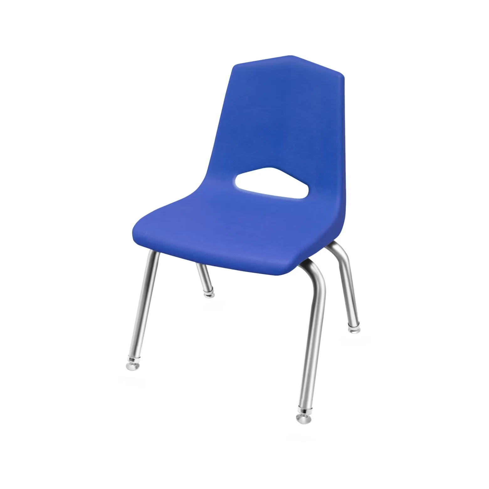 V Back Student Chair with 12"H Chrome Frame