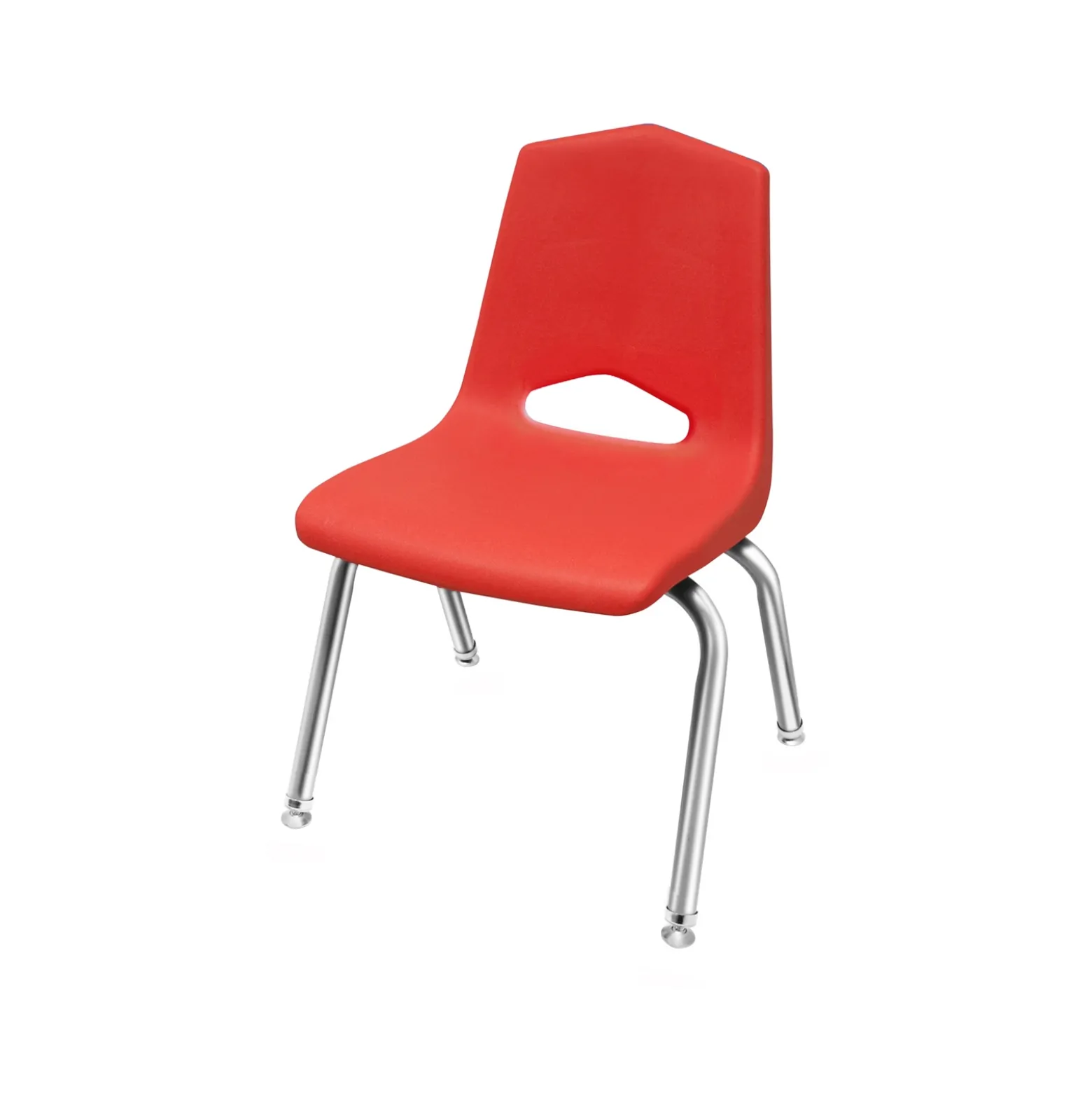 V Back Student Chair with 12"H Chrome Frame
