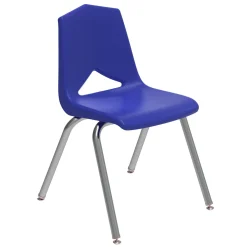 V Back Student Chair with 16"H Chrome Frame