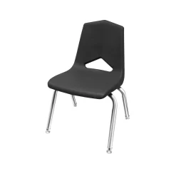 V Back Student Chair with 14"H Chrome Frame
