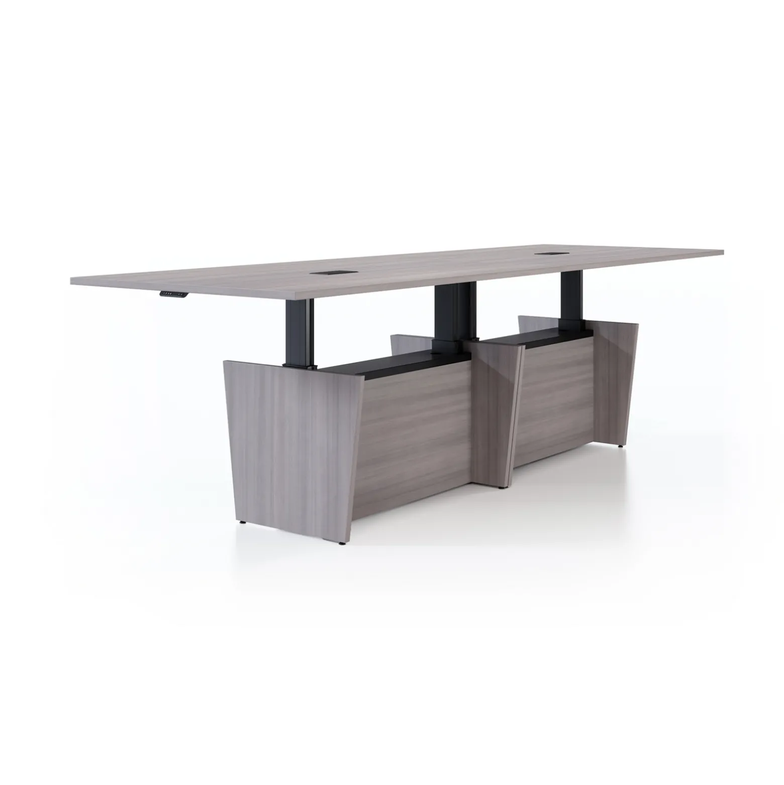 Vanguard 14’ Adjustable-Height Conference Table – 168"Wx46"D