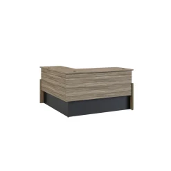 Vanguard 66” Adjustable-Height Desk w/ Right Return – 66"Wx60"D