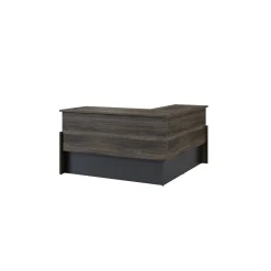 Vanguard 72” Adjustable-Height L-Desk w/ Left Return – 72"Wx78"D