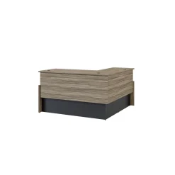Vanguard 72” Adjustable-Height L-Desk w/ Left Return – 72