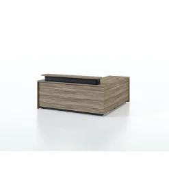 Vanguard 72” Adjustable-Height Reception Desk w/ Left Return – 72"Wx78"D