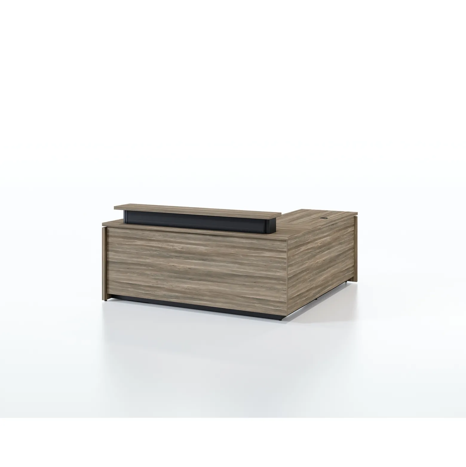 Vanguard 72” Adjustable-Height Reception Desk w/ Left Return – 72"Wx78"D
