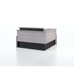 Vanguard 60” Adjustable-Height Reception Desk w/ Left Return – 60"Wx78"D