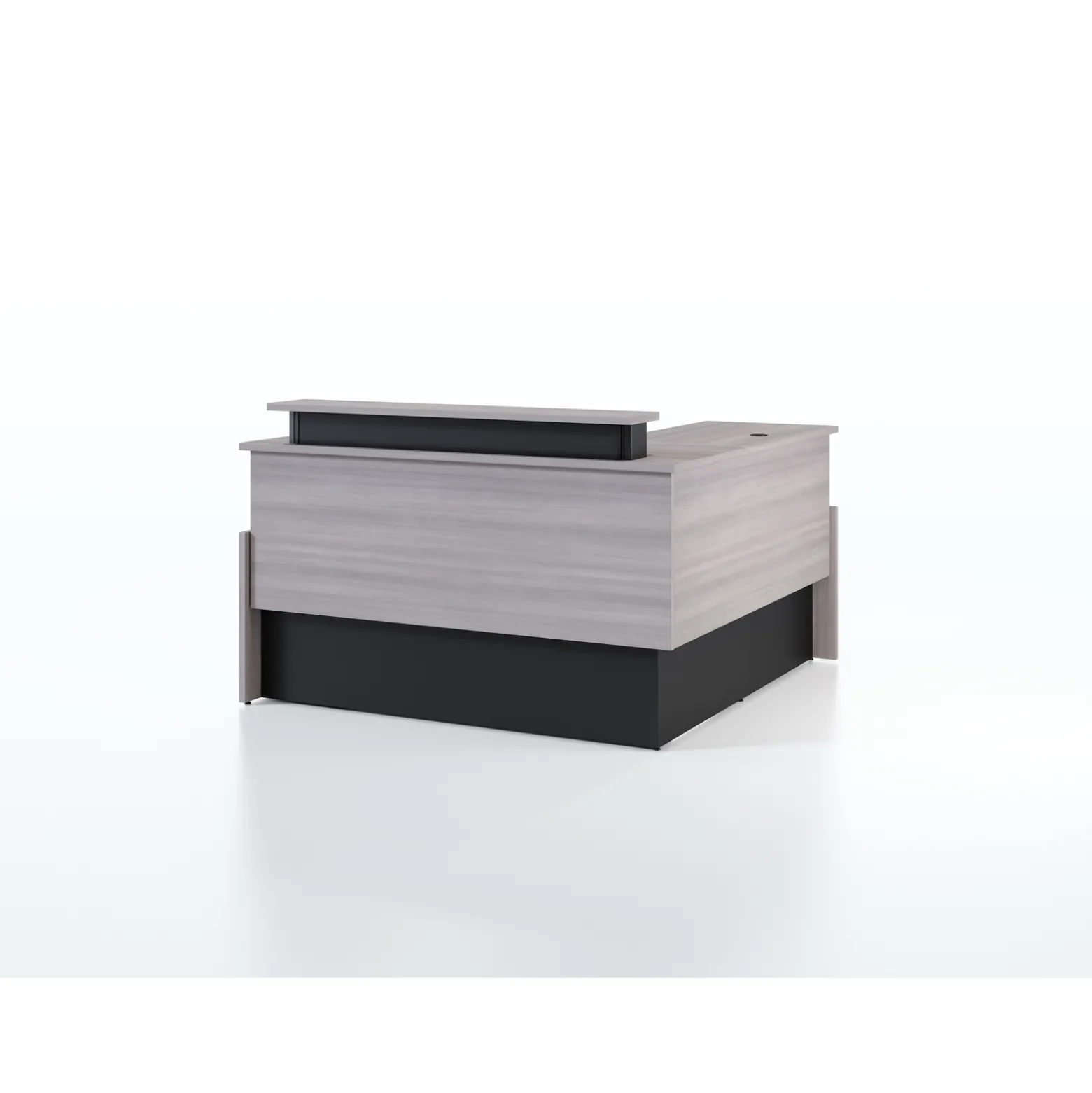 Vanguard 60” Adjustable-Height Reception Desk w/ Left Return – 60"Wx78"D