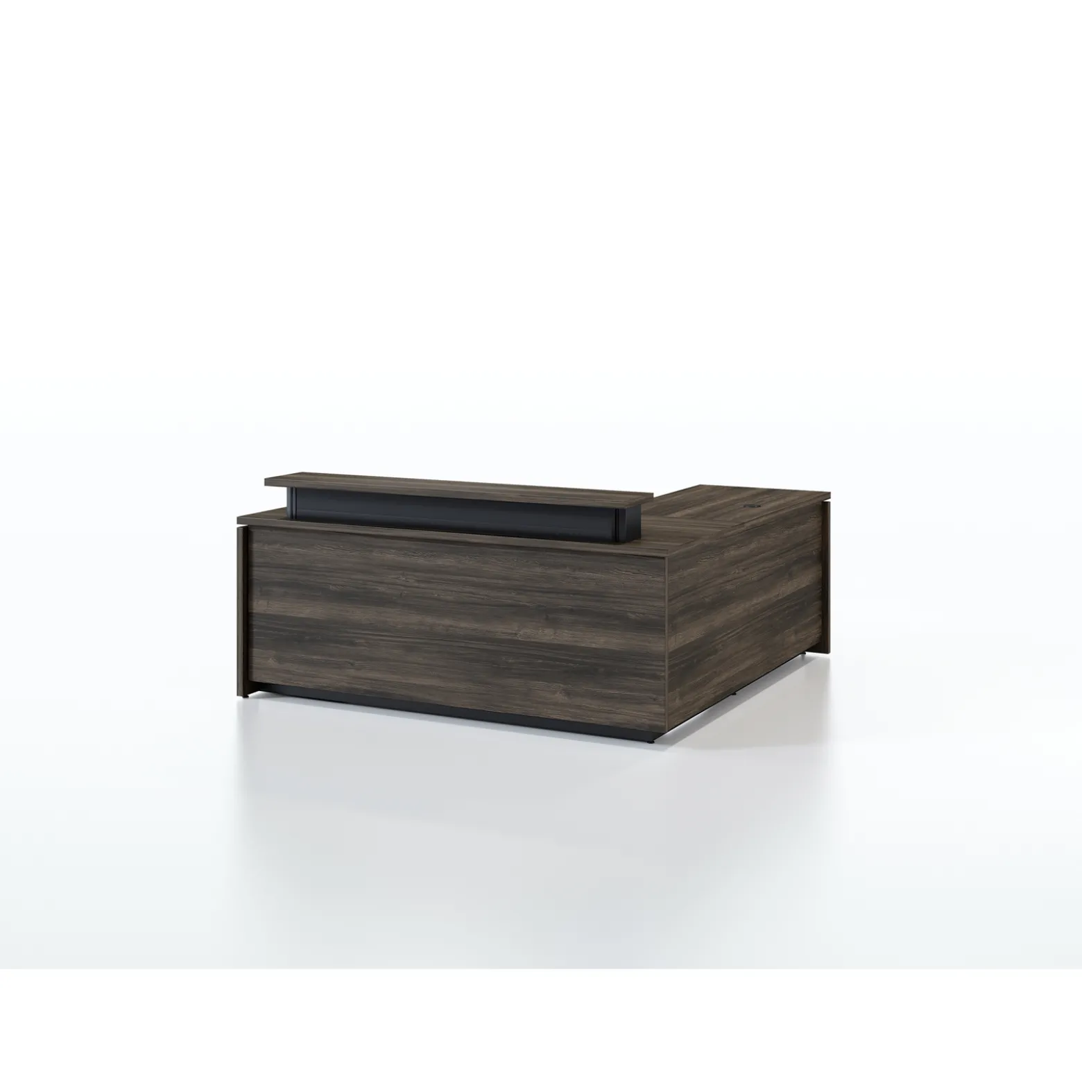 Vanguard 60” Adjustable-Height Reception Desk w/ Left Return – 60"Wx78"D