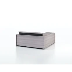 Vanguard 66” Adjustable-Height Reception Desk w/ Left Return – 66"Wx78"D