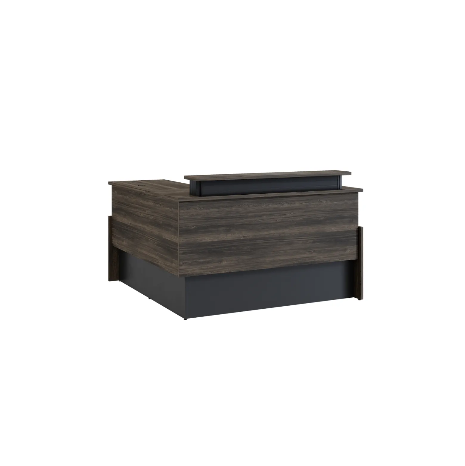 Vanguard 60” Adjustable-Height Reception Desk w/ Right Return – 60"Wx78"D