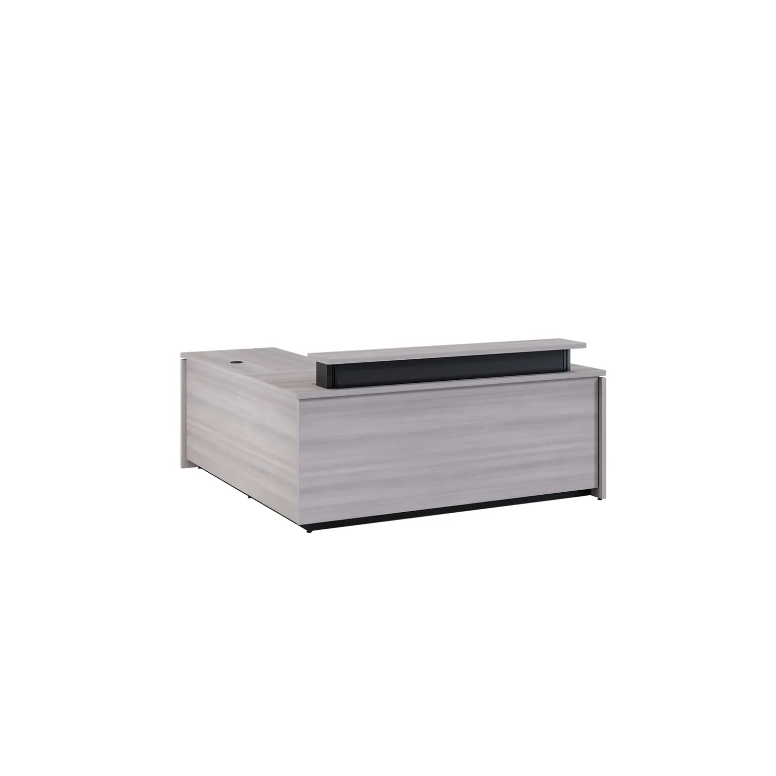 Vanguard 60” Adjustable-Height Reception Desk w/ Right Return – 60"Wx78"D
