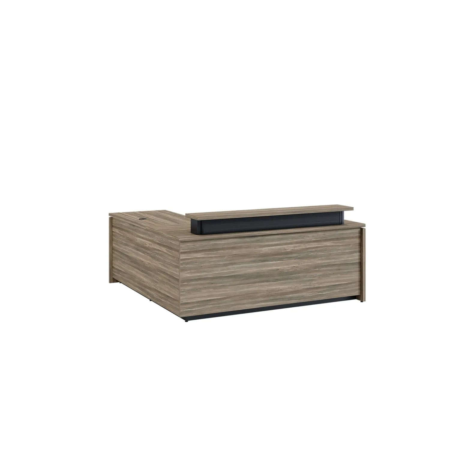 Vanguard 60” Adjustable-Height Reception Desk w/ Right Return – 60"Wx78"D