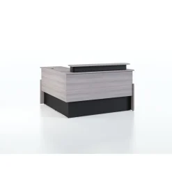 Vanguard 66” Adjustable-Height Reception Desk w/ Right Return – 66"Wx60"D