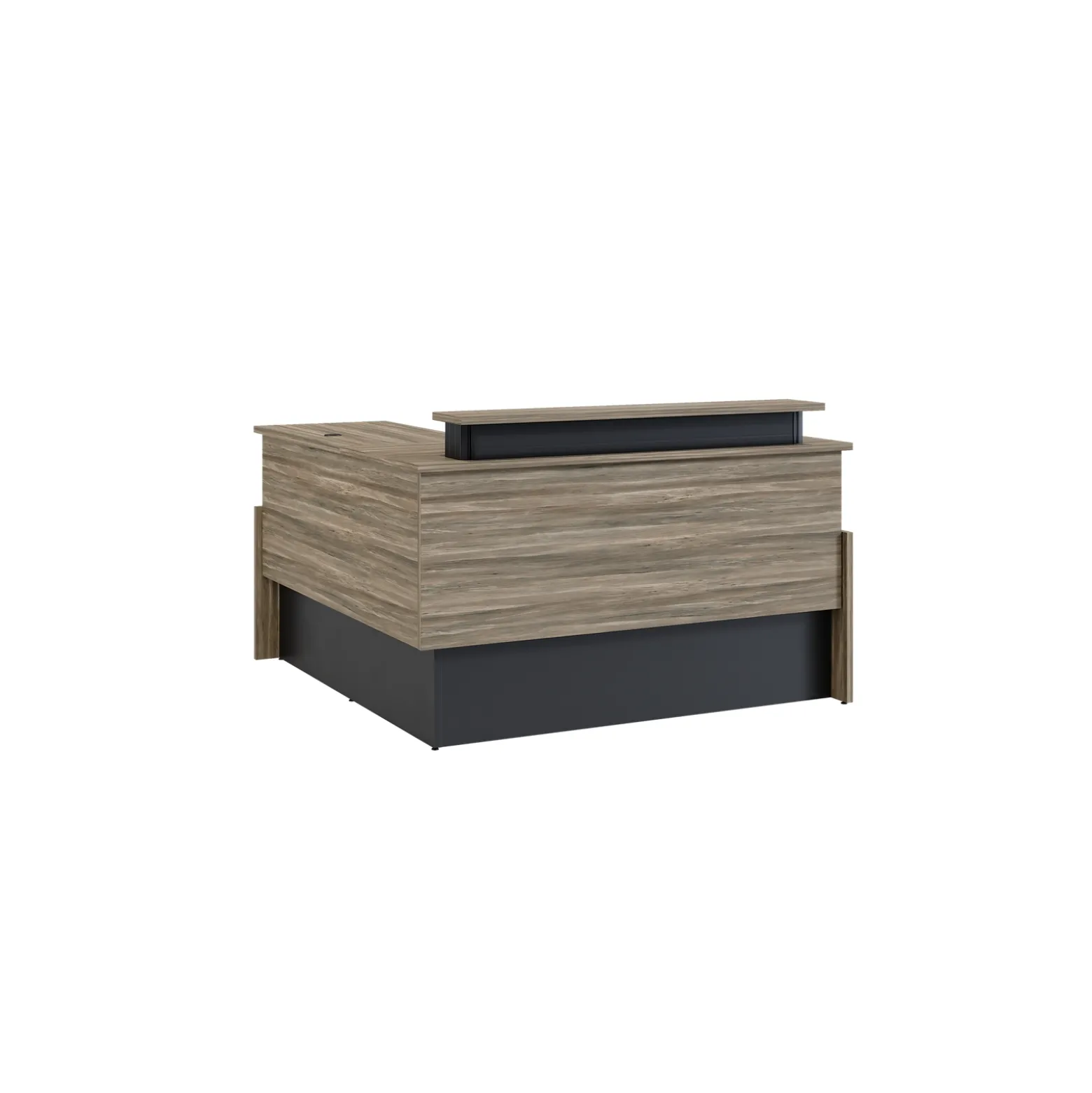 Vanguard 72” Adjustable-Height Reception Desk w/ Right Return – 72"Wx60"D