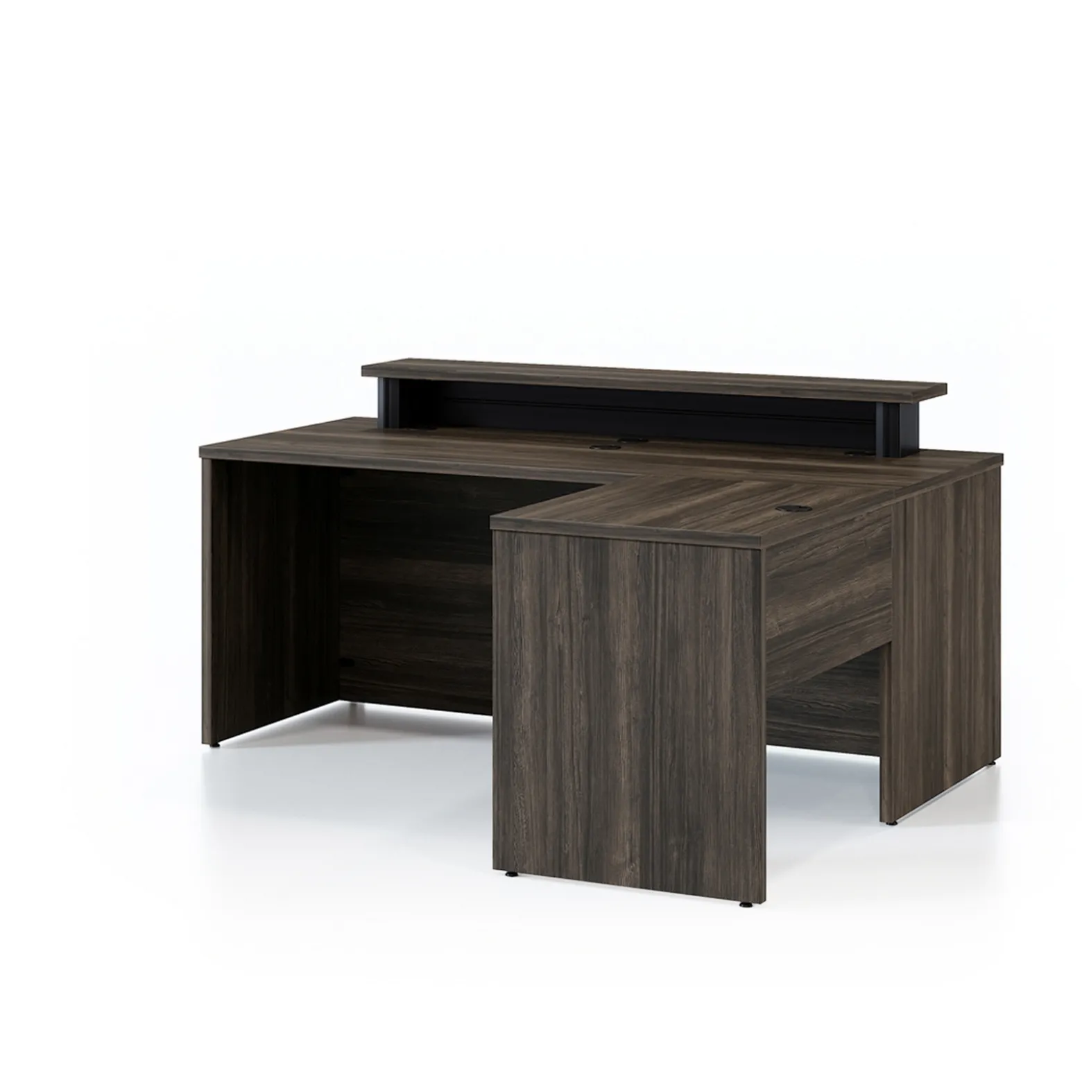 Vanguard 66” Reversible Reception L-Desk – 66"Wx60"D