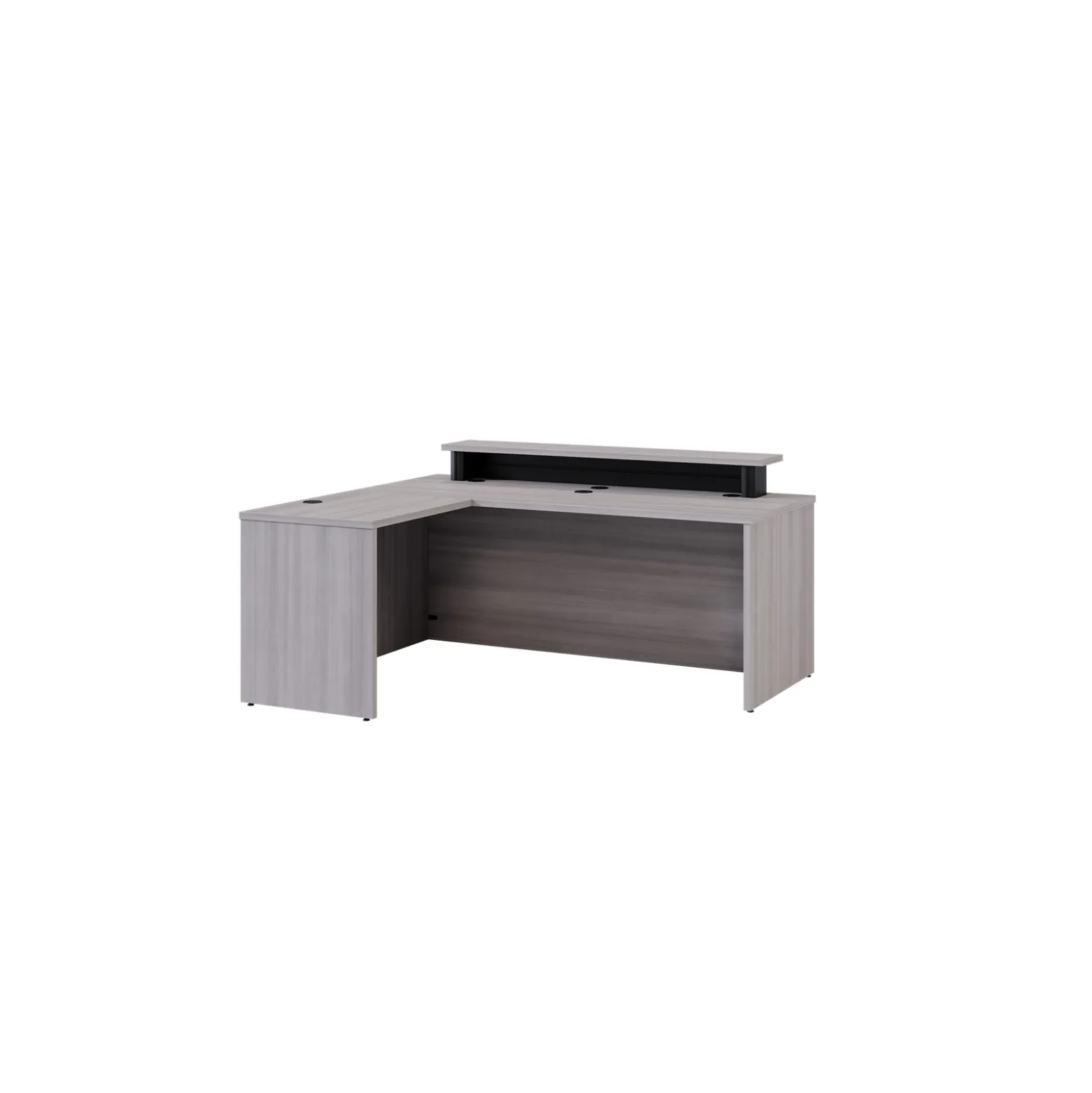 Vanguard 66” Reversible Reception L-Desk – 66"Wx60"D
