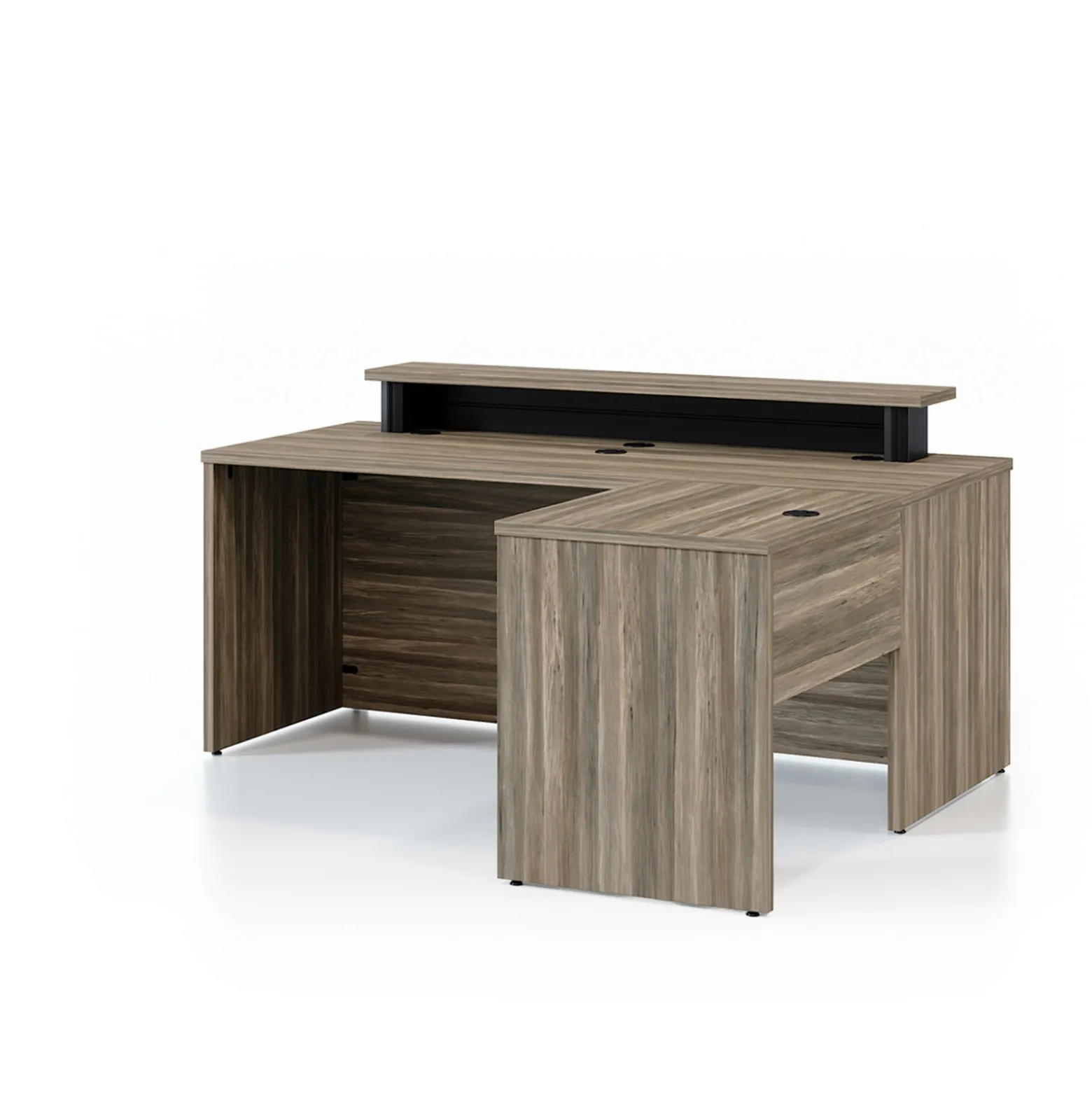 Vanguard 66” Reversible Reception L-Desk – 66"Wx60"D