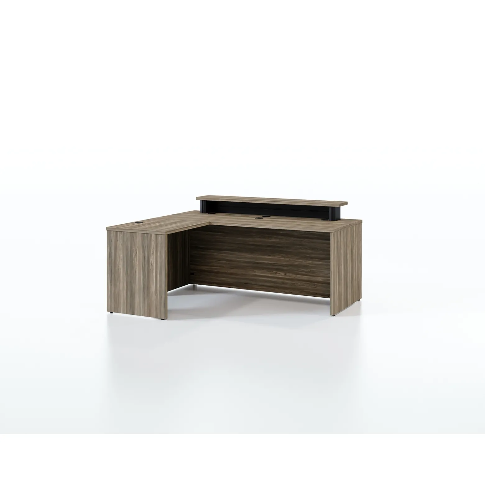 Vanguard 72” Reversible Reception L-Desk – 72"Wx78"D