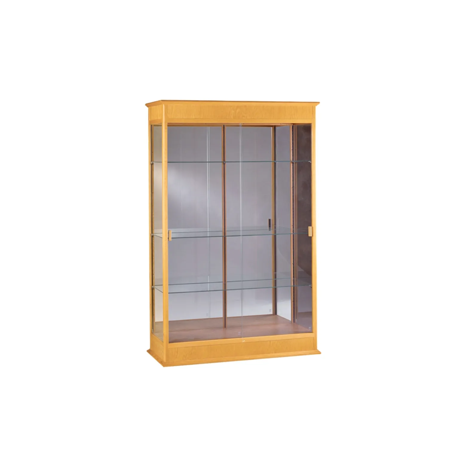 Varsity Traditional Display Case with Mirror Backing - 48"W x 77"H