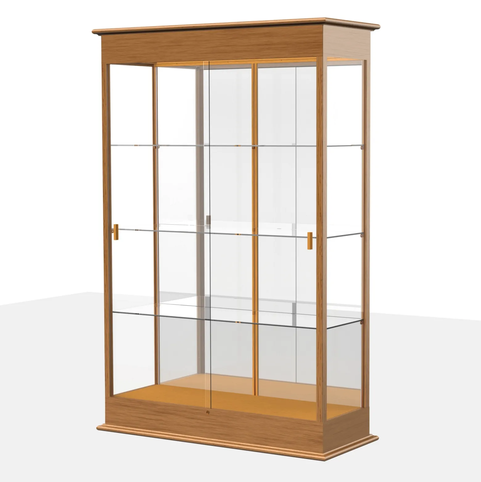 Varsity Traditional Display Case with Mirror Backing - 48"W x 77"H