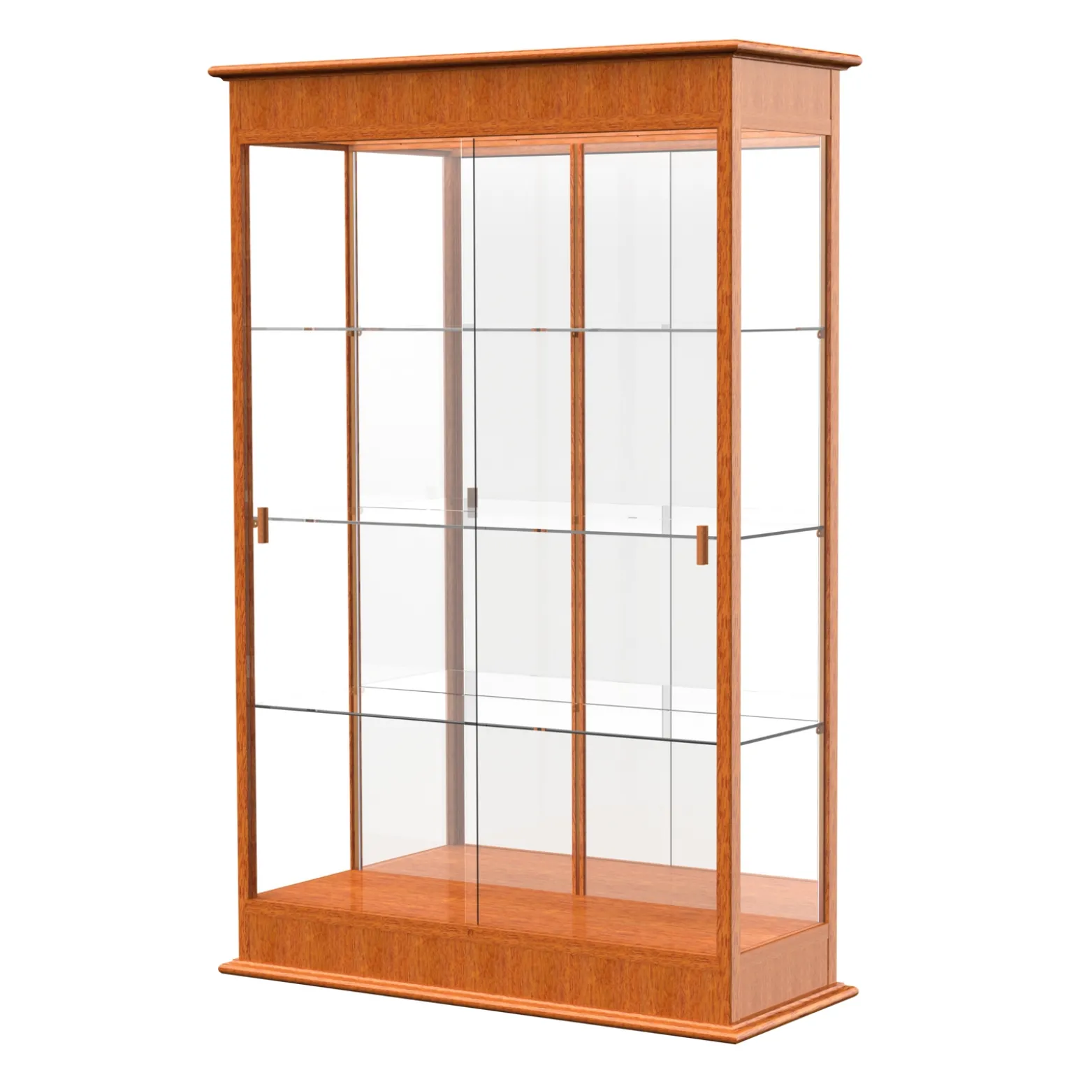 Varsity Traditional Display Case with Mirror Backing - 48"W x 77"H