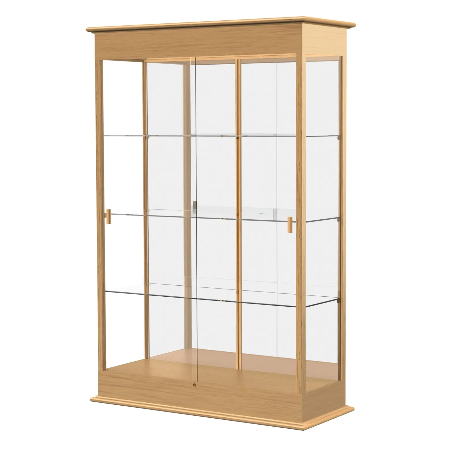 Varsity Traditional Display Case with Mirror Backing - 48"W x 77"H