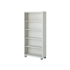 Vault 75”H Mobile Steel Bookcase