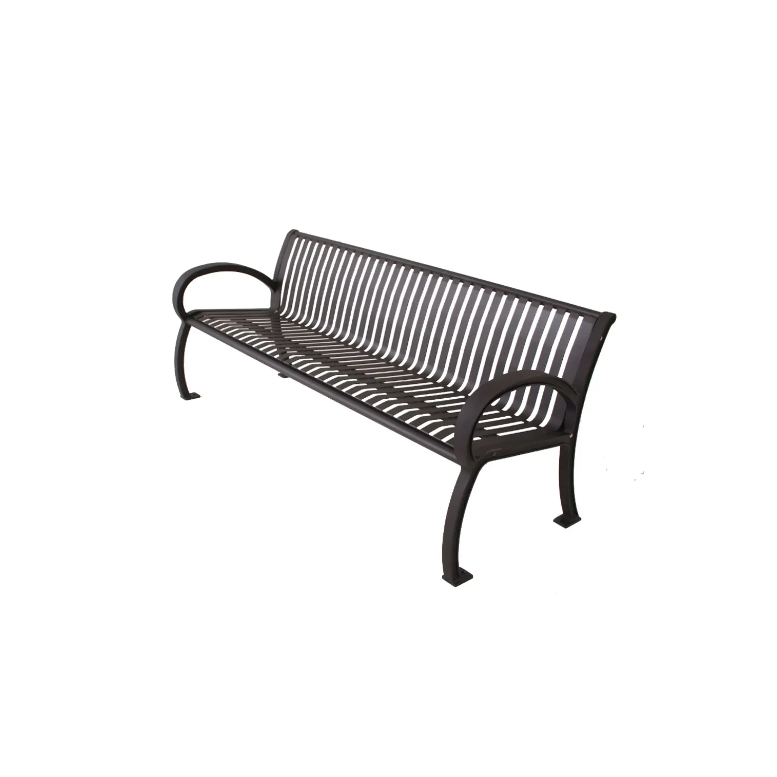 Vertical Slat Bench - 8 ft