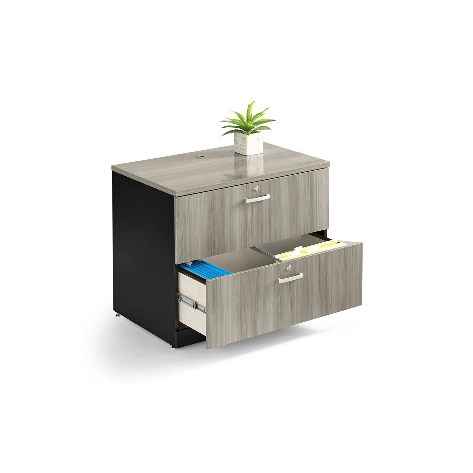 Via 2 Drawer Lateral File - 37"W x 24"D