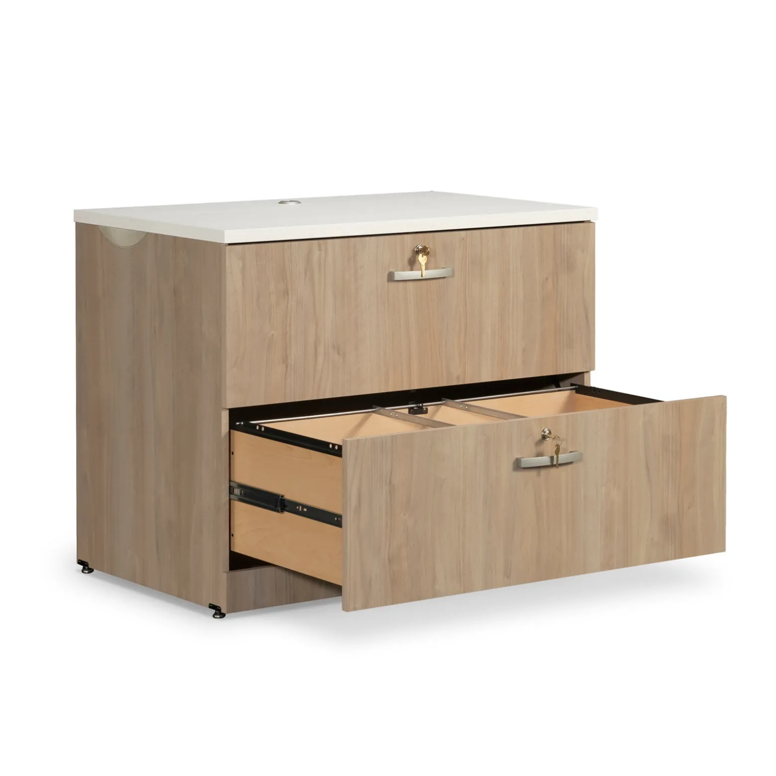 Via 2 Drawer Lateral File - 37"W x 24"D
