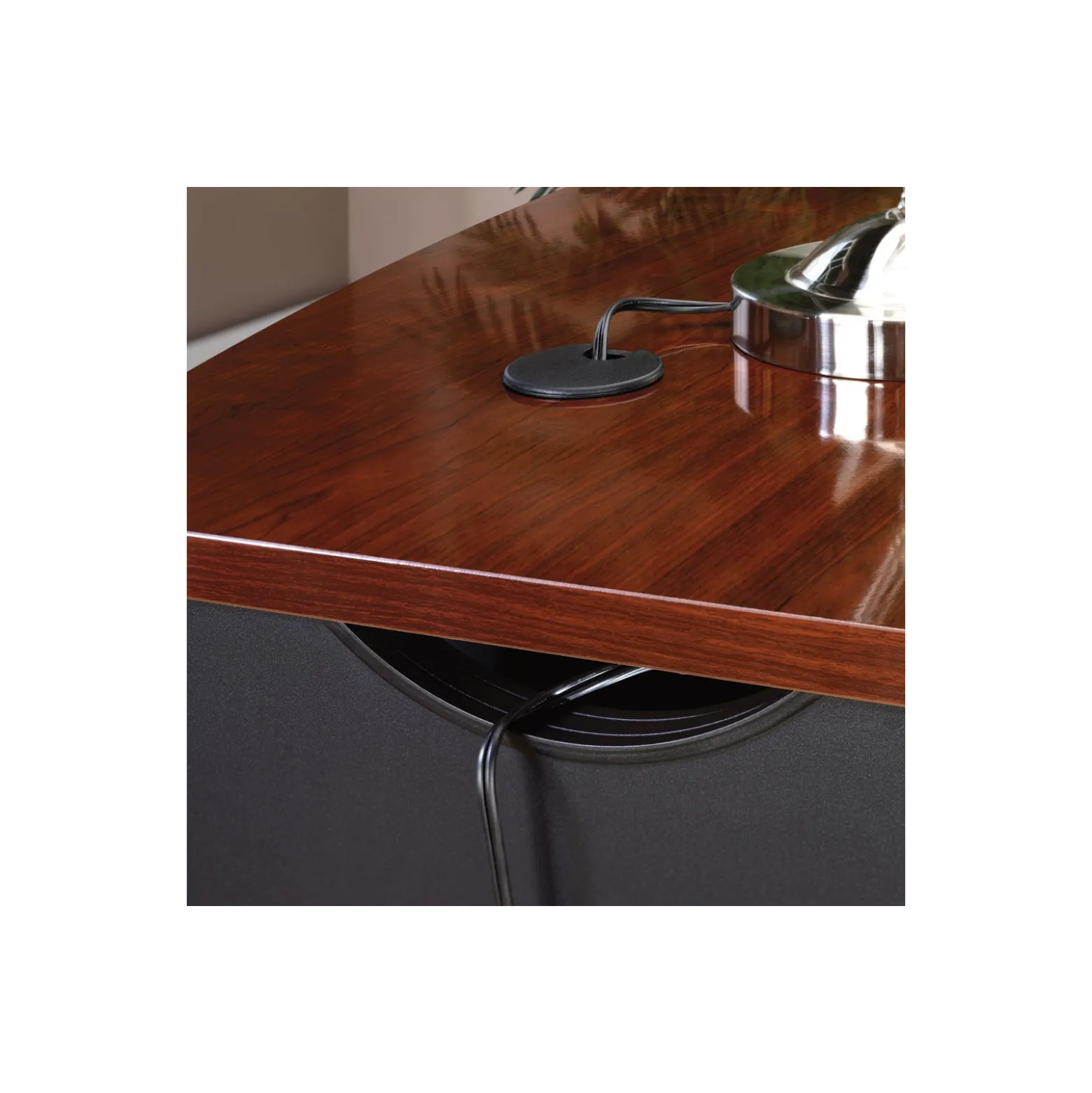 Via Bowfront Desk Shell - 72"W x 36"D