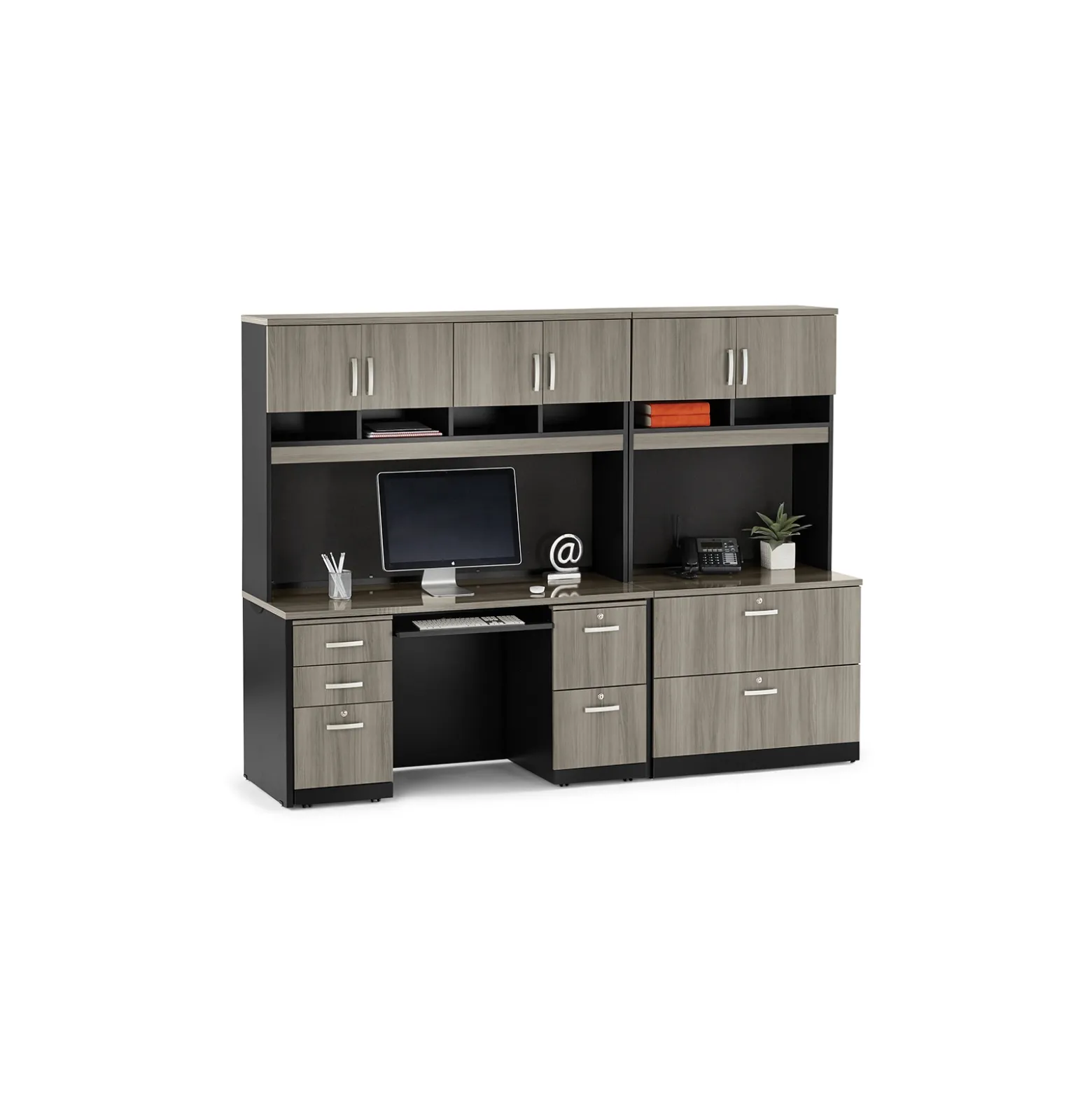 Via Credenza Desk and Storage Set