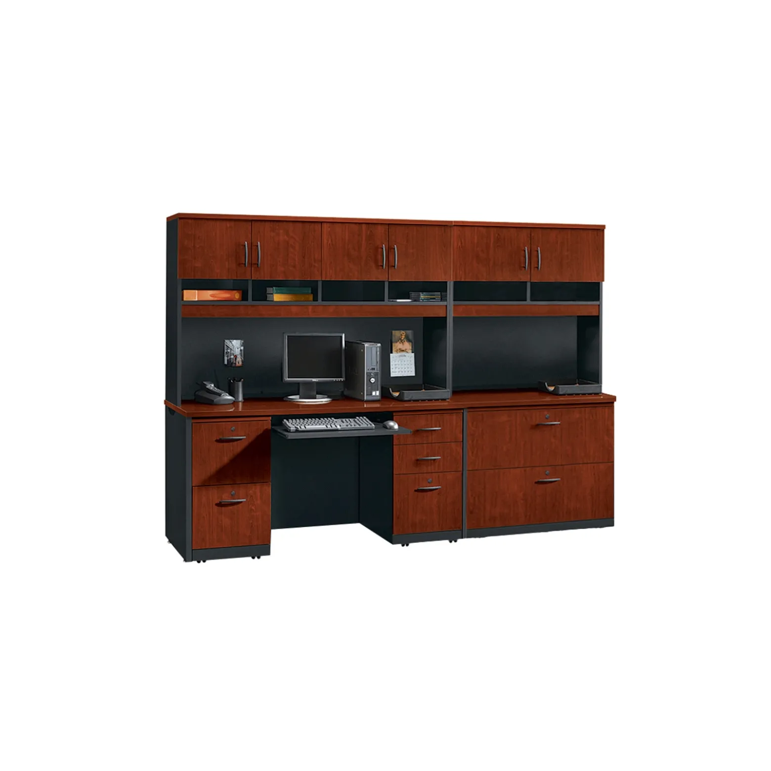 Via Credenza Desk and Storage Set