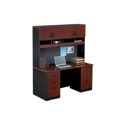Via Credenza Desk with Hutch - 60"W x 24"D
