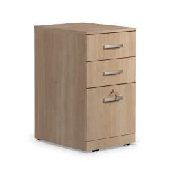 Via 3-Drawer Mobile File Pedestal - 16"W x 20"D