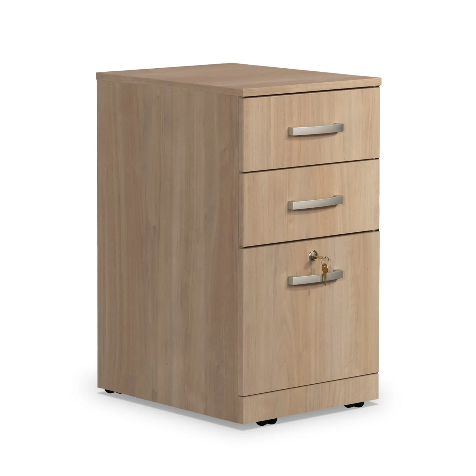 Via 3-Drawer Mobile File Pedestal - 16"W x 20"D