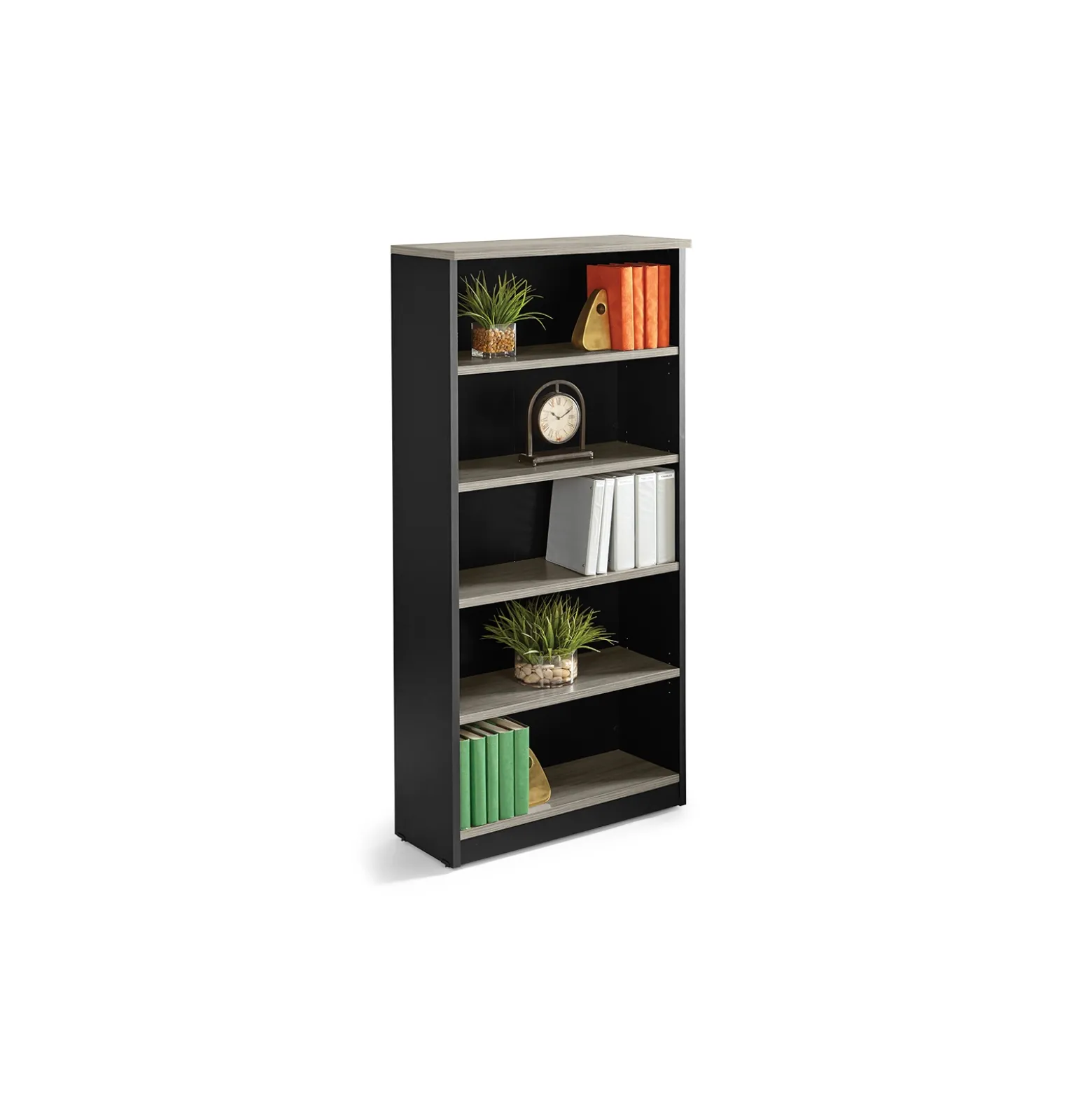 Via Five Shelf Bookcase - 36" W x 15"D x 73"H