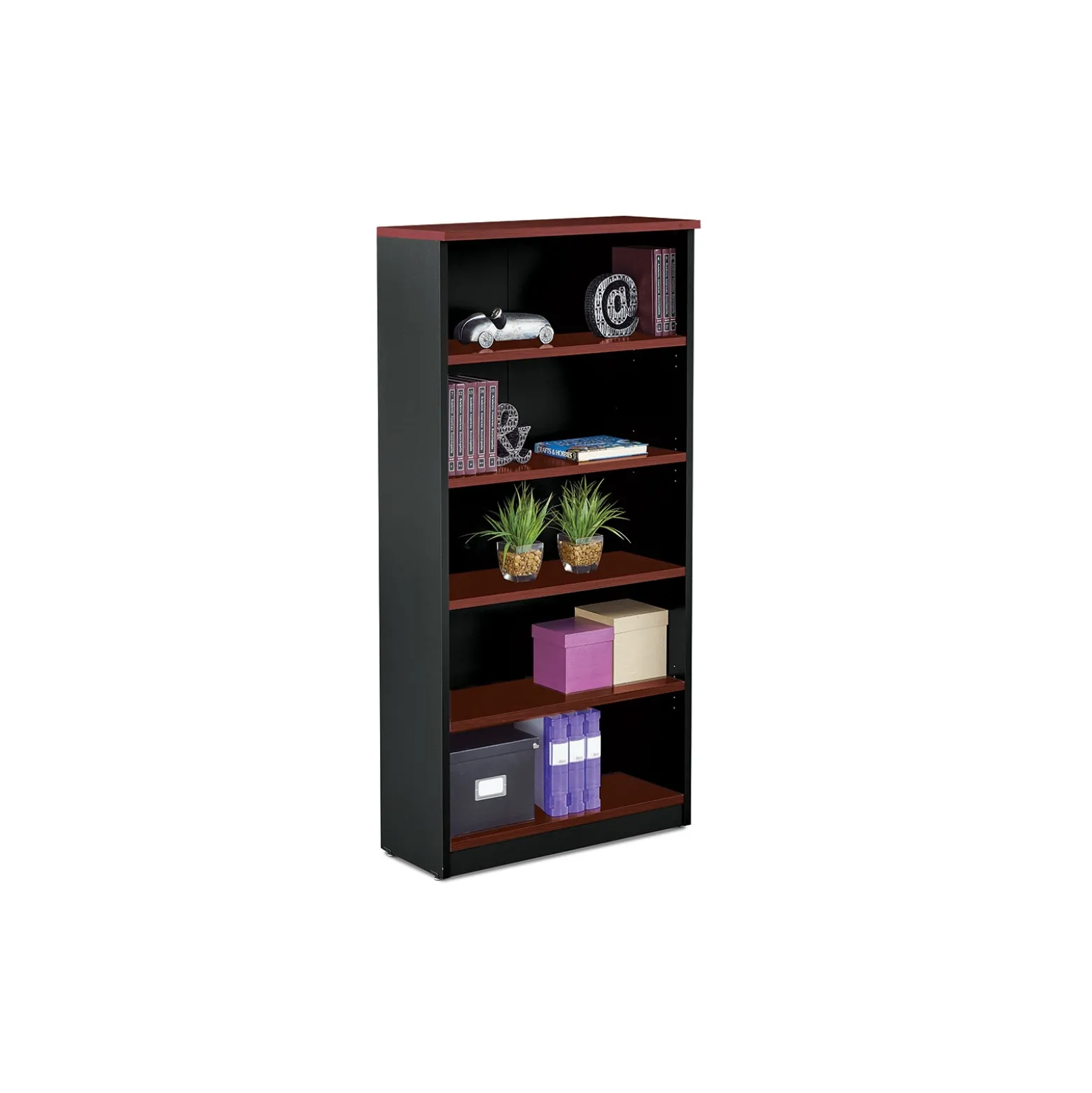 Via Five Shelf Bookcase - 36" W x 15"D x 73"H