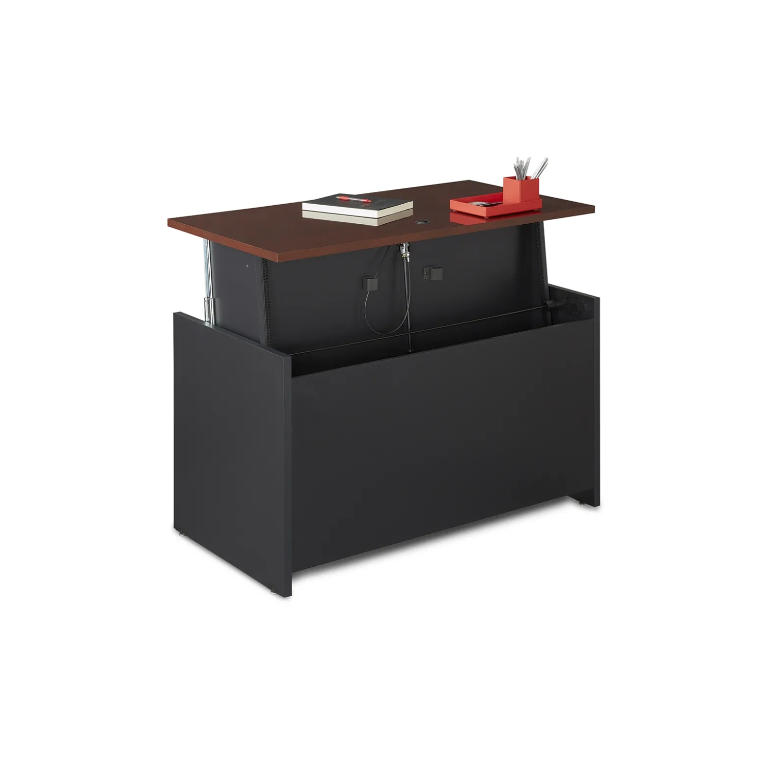 Via Reversible Height-Adjustable L-Shaped Standing Desk - 60"W x 71"D