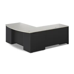 Via Reversible L-Shaped Bowfront Desk - 72